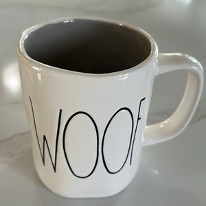 Large Rea Dunn Coffee Mug “WOOF”